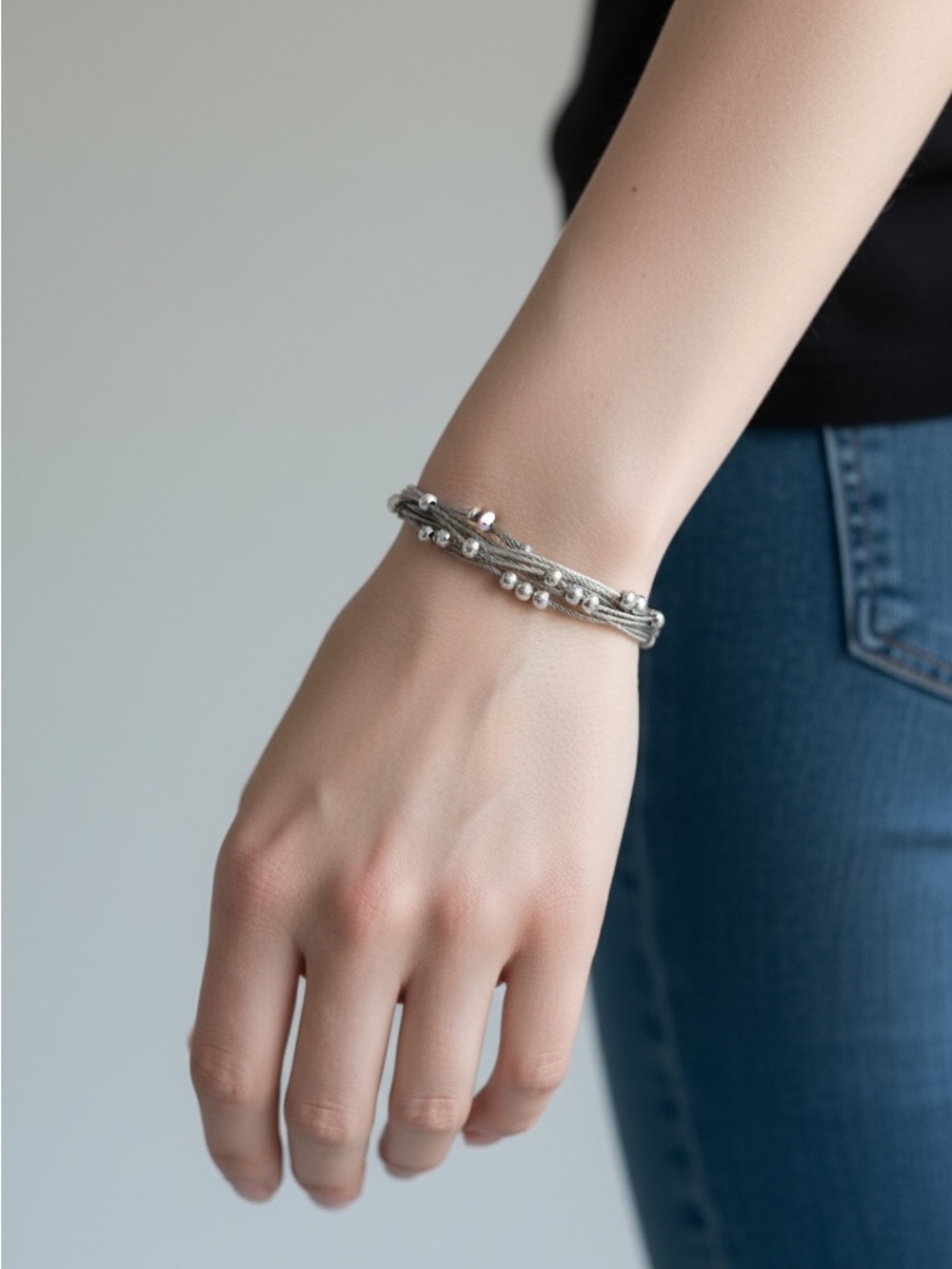 9/19 Pura Vida Silver Multi-Strand Beaded Bracelet